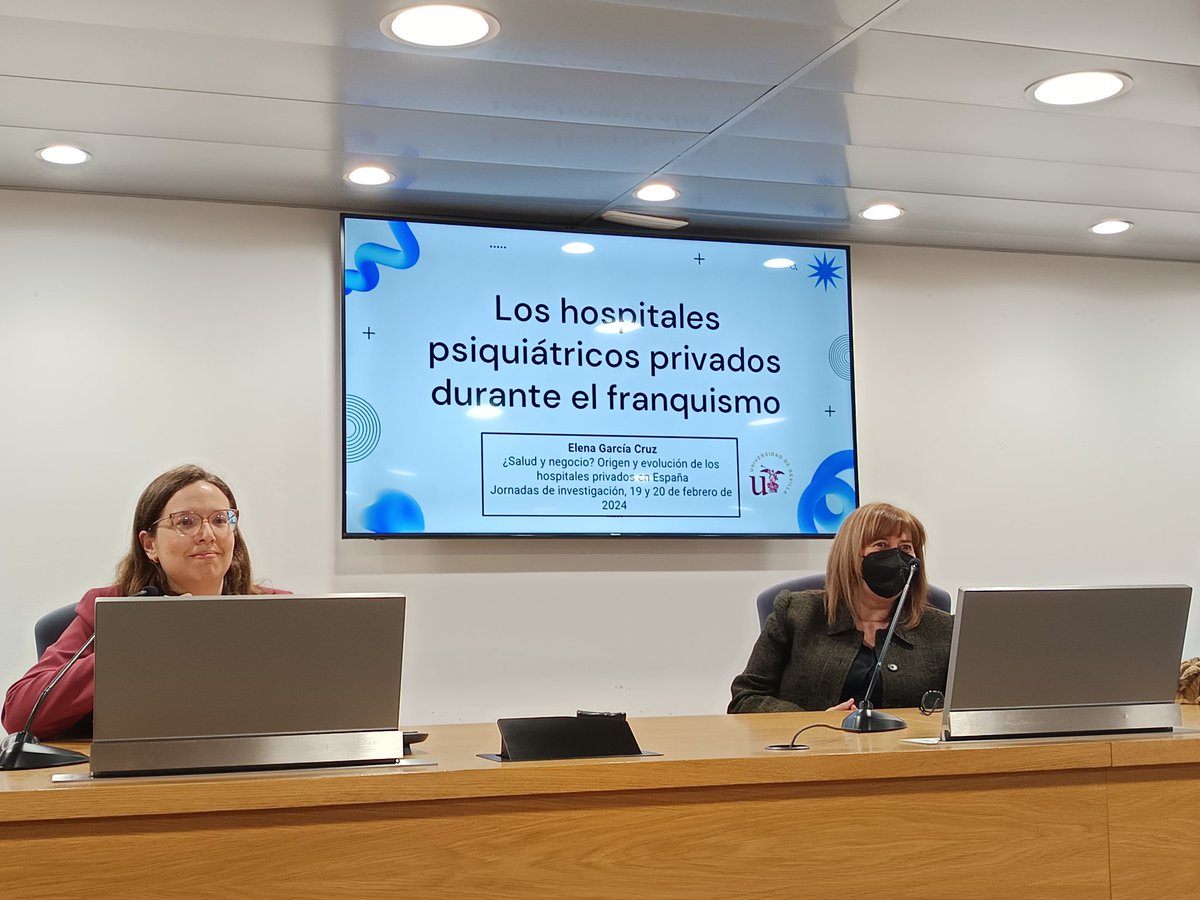 Llega el turno de Elena García Cruz y su investigación doctoral en curso sobre los hospitales psiquiátricos privados durante el franquismo.
