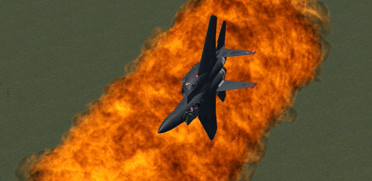 VRFSEDT2023's tweet photo. The Virtual Roblox F-15E Strike Eagle Demo Team at the Virtual Roblox Cleveland National Airshow hosted by the team's owner, Carlos "BAN" Norman at his hometown airshow show! https://t.co/iBYDdYR1Ab