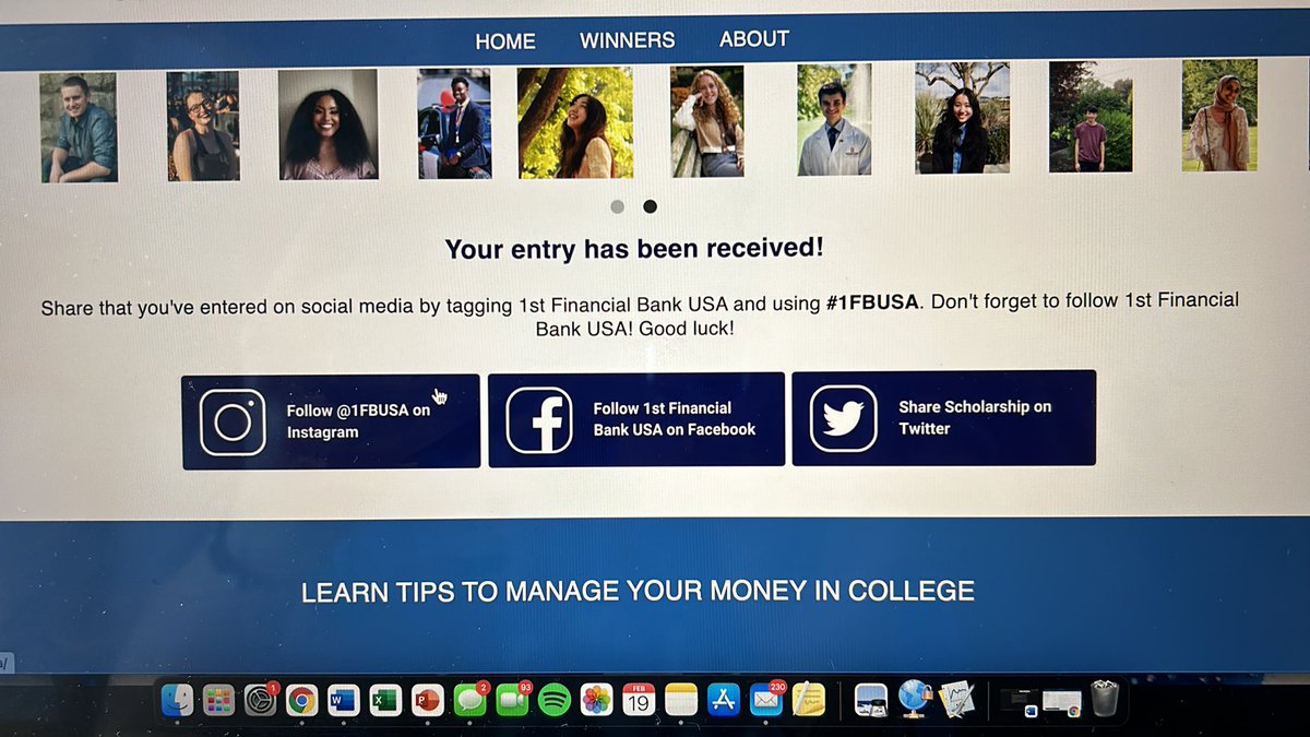 Tenley Rasmussen (@tenley_raz) on Twitter photo I just applied for the 1st Financial Bank USA financial goals scholarship! Thanks you <a href="/1fbusa/">1st Financial Bank USA</a> for this opportunity!!
#1FBUSA
#1FBUSAscholarship I just applied for the 1st Financial Bank USA financial goals scholarship! Thanks you <a href="/1fbusa/">1st Financial Bank USA</a> for this opportunity!!
#1FBUSA
#1FBUSAscholarship