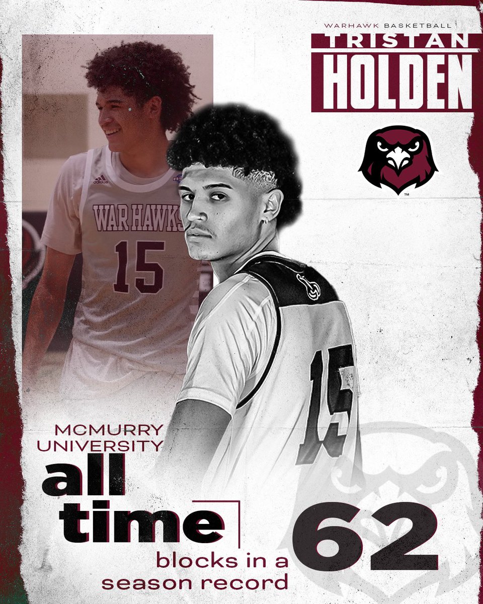 Congratulations to Tristan Holden on breaking the single season block record. The record has stood since 2005! PS: He’s only a freshman!🏀🦅