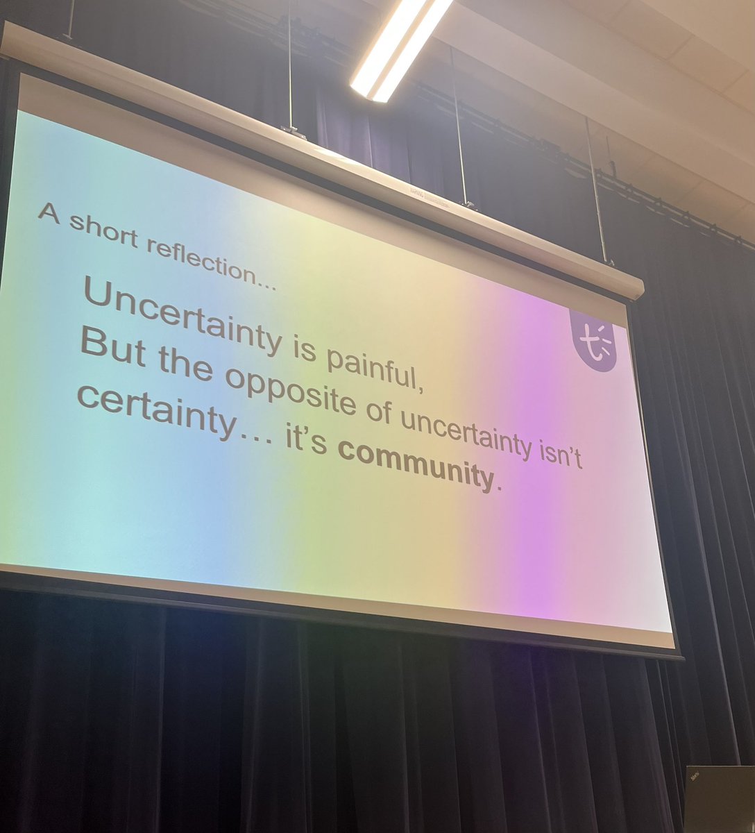 Mark Pritchard (@mrmpritchard) on Twitter photo Uncertainty is painful but the opposite of uncertainty isn’t certainty… it’s community.
<a href="/miss_mcinerney/">Laura McInerney</a> giving a barnstorming talk today <a href="/PioneerEduTrust/">Pioneer Educational Trust</a> on the importance of #belonging. Thank you for inspiring us and reminding us of what is truly important.
#WePioneer Uncertainty is painful but the opposite of uncertainty isn’t certainty… it’s community.
<a href="/miss_mcinerney/">Laura McInerney</a> giving a barnstorming talk today <a href="/PioneerEduTrust/">Pioneer Educational Trust</a> on the importance of #belonging. Thank you for inspiring us and reminding us of what is truly important.
#WePioneer