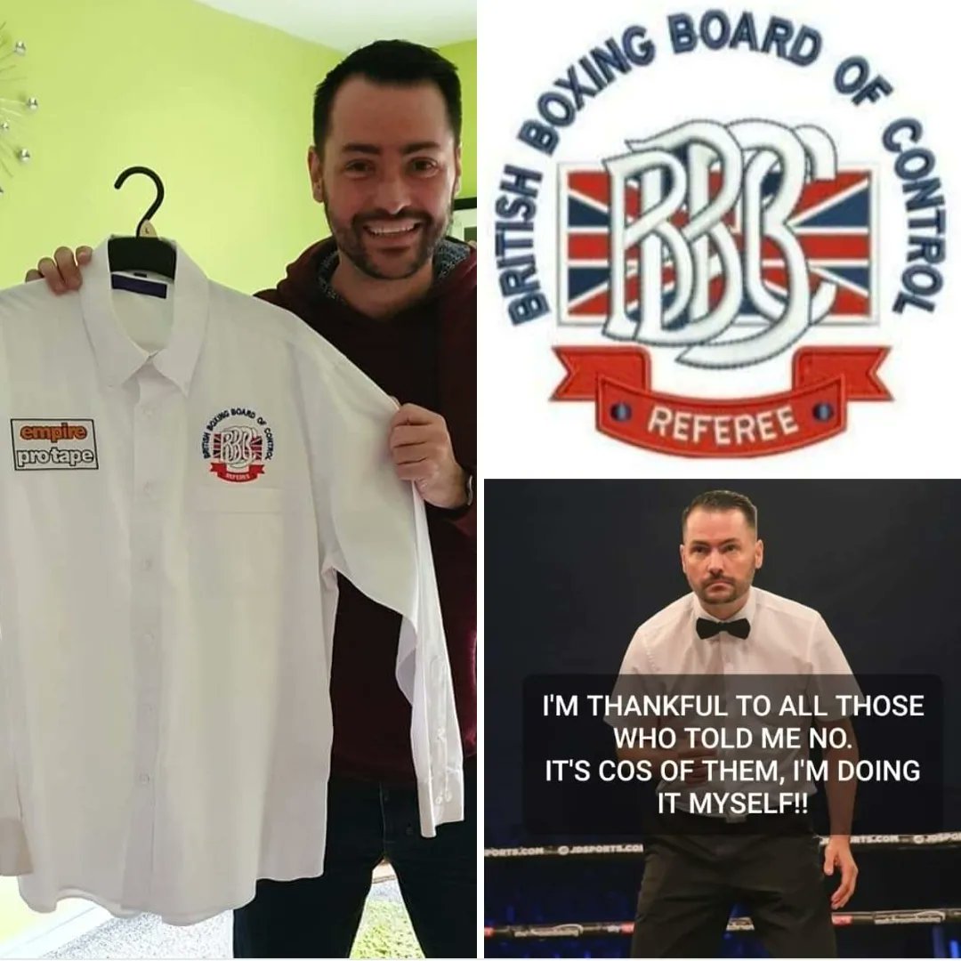 Chris Jones : BBBofC A Class Referee 🥊 I received this email (3rd photo), and it's exactly 4 years to the day that I was selected to become a B Licenced Official!! Written In The Stars ✨️ My aspiration now is to become an A Star Referee, so the #JourneyToThe🔝 continues 🥊