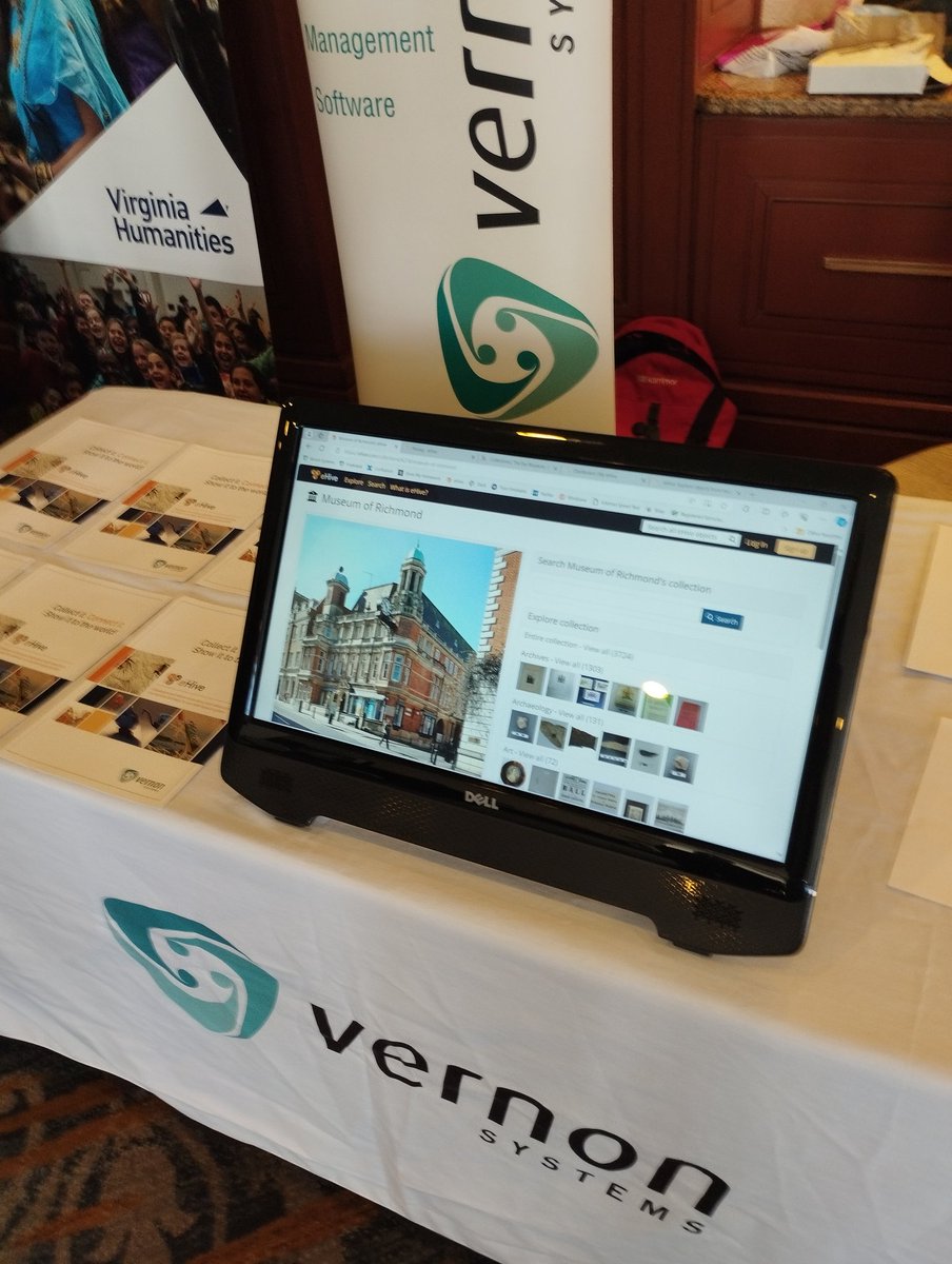 alexvdbecke's tweet image. If you want to find out how you can get your first 200 objects cataloged and online for free then head over to the Vernon Systems stand! #smallmuseums #SMA2024