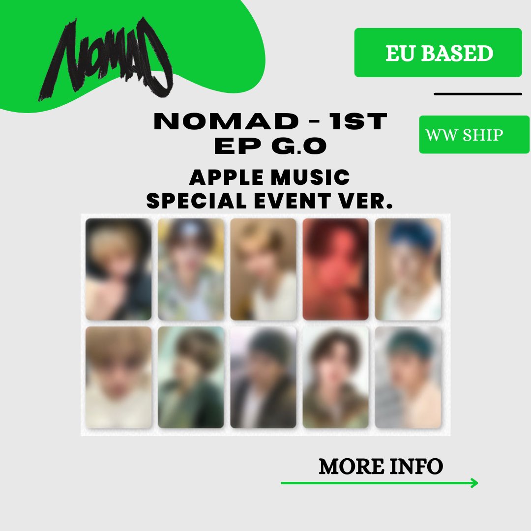 petcheethwa's tweet image. 노매드 NOMAD EP 1 APPLE MUSIC GROUP ORDER GO POB 

- more info on Instagram: petcheethwa
- EU BASED / WW SHIP

✅ all versions available 
✅ pc sorting 
✅ shipping to Kor proxy first 

#nomad #nomadgo #doy #sangha #one #rivr #junho #노매드 #양도