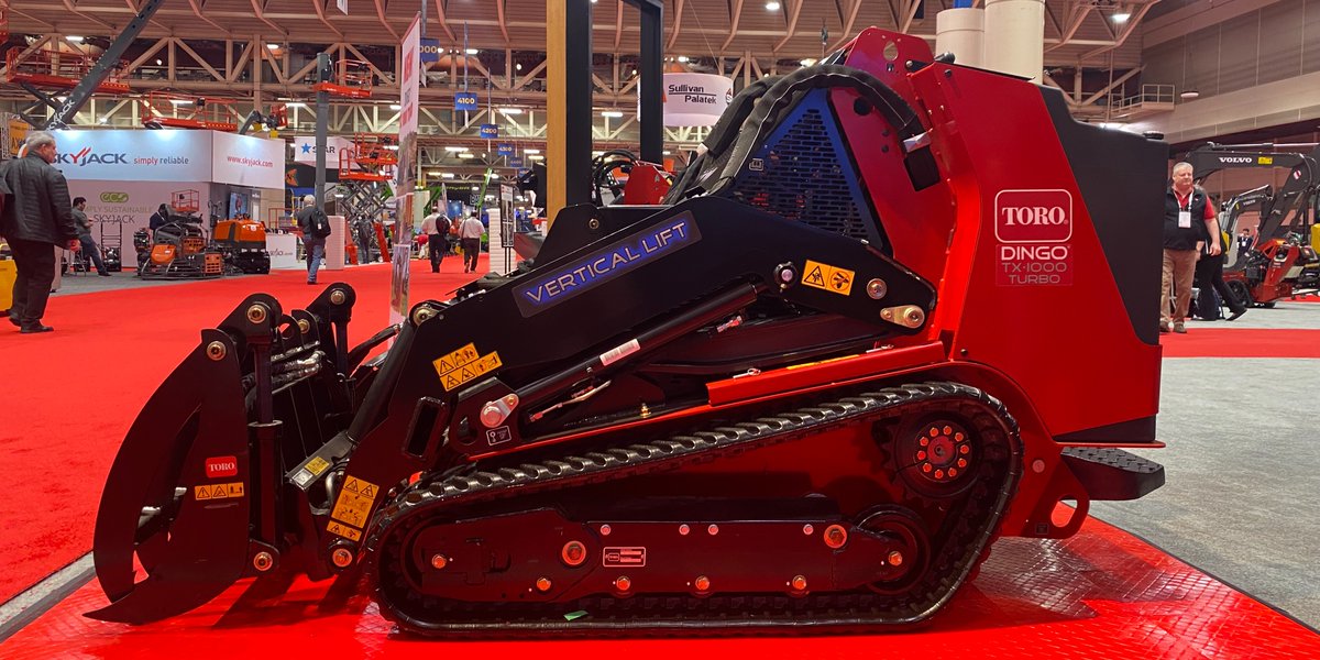 TheToroCompany's tweet photo. We've added a new member to the Dingo lineup - introducing the Dingo TX 1000 TURBO! Come see it live at The ARA Show. Stop by booth 4226 for an exclusive sneak peek. See you there! #TX1000TURBO #ARAShow #dingo https://t.co/XtZEOJszQF