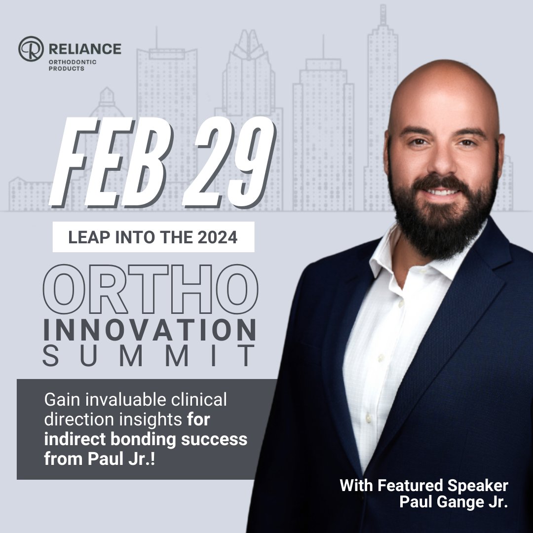 Spend your bonus day of the year leaping into #orthoeducation with Paul Gange Jr. at the Ortho Innovation Summit on Feb 29, 2024 in Austin, TX.

Learn from 30 ortho tech pioneers and thought leaders reshaping #orthodontics. Join us: klowenortho.com/innovationsumm…