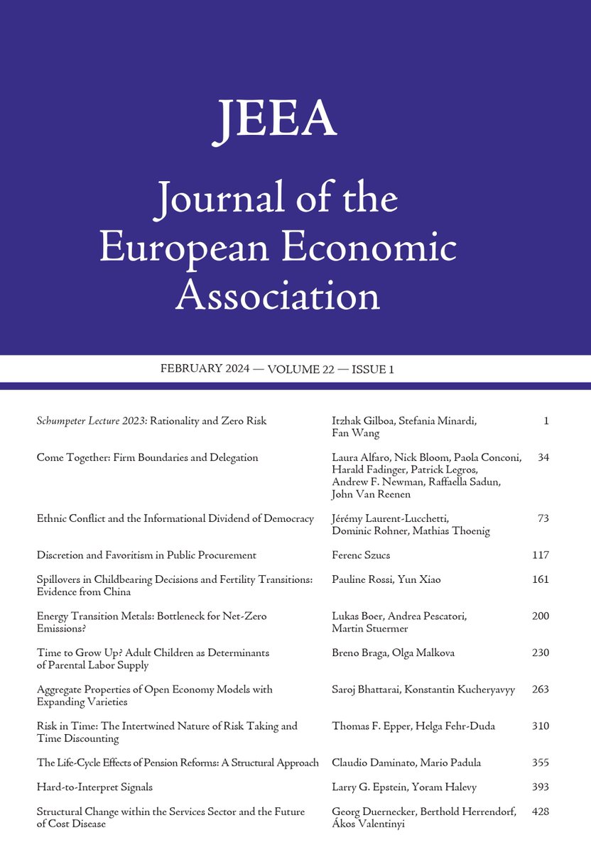 The February 2024 issue of JEEA is out and features 12 great articles, 6 of them open access. @JEEA_News lnkd.in/gddqzHbB