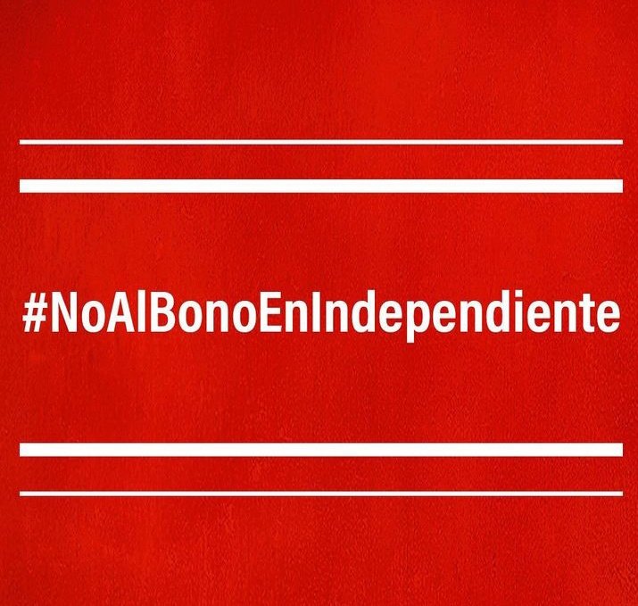 #NoAlBonoEnIndependiente 
<a href="/Independiente/">C. A. Independiente</a>