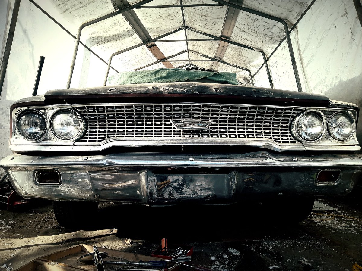 1963 #Ford #Galaxie #Bigblock  #madeinCanada #Oakville plant Ontario  #canadian car. #Oldcars little bit each day. Stay tuned 🍁
