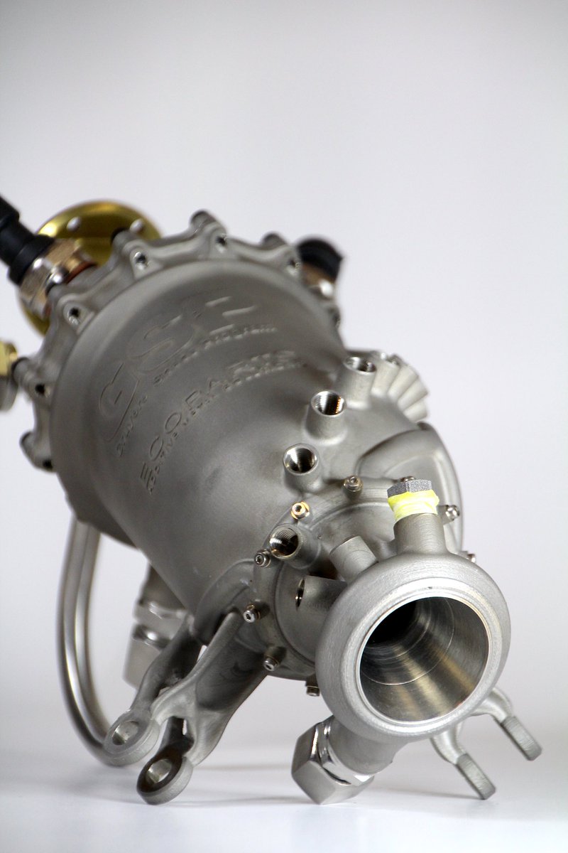 GruyereSpace's tweet image. Starting regen engine tests! 🚀 

Goodbye copper, hello sleek liquid-cooled design for Colibri&apos;s long burns. Ready for a trial by fire! 🔧🔥 #EngineTest #hopper