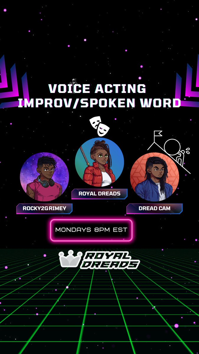 🌌 Step into a world of imagination tonight at 8PM EST with our Voice Acting, Improv, and Spoken Word event. A space for performers & creatives to thrive & connect. Big s/o to our co-hosts @RoCkY2GriMeY__  @CameronBolden1 🎭🤣✍️  #CreativesUnite #RiseUp
twitter.com/i/spaces/1rmxP…