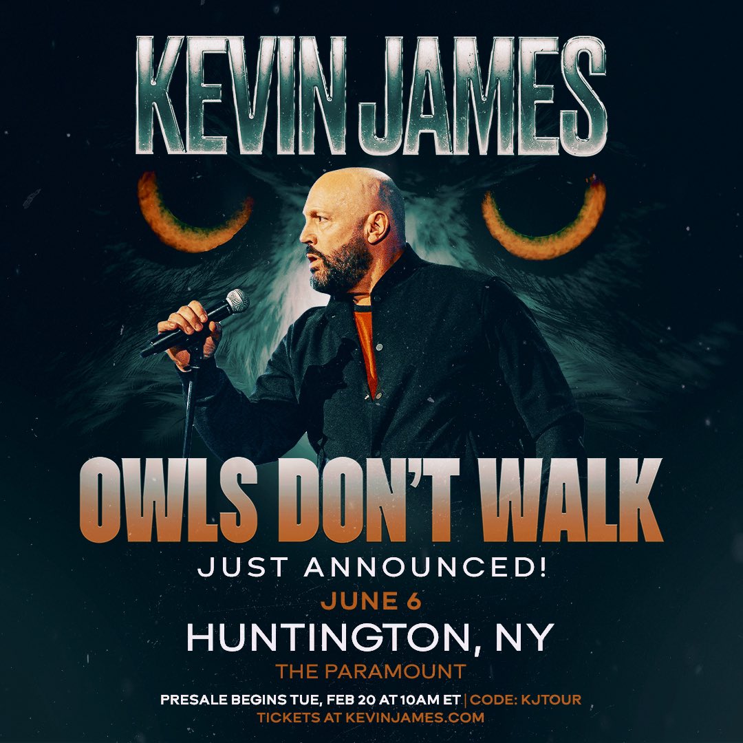 We’re starting a fire again… Let’s go! Tix: KevinJames.com