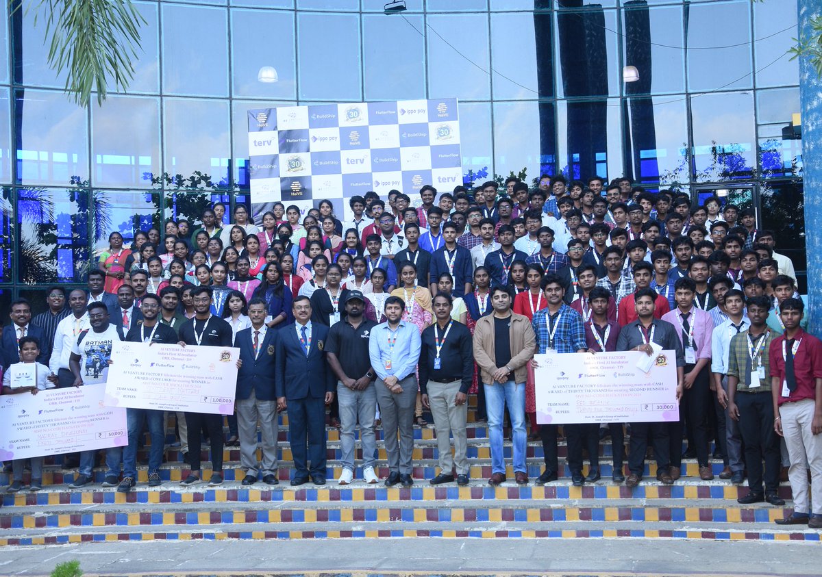 Thank you <a href="/BuildShipApp/">BuildShip</a>  <a href="/ippopayofficial/">IppoPay</a> <a href="/flutterflow/">FlutterFlow</a> <a href="/Firebase/">Firebase</a> <a href="/HaiveTech/">HaiVE</a> <a href="/StJosephsengg/">St. Joseph's College of Engineering</a> Because of the AI No-Code tools provided, even a 14 year old called Karthik was able to participate and win a <a href="/MetaQuestVR/">Meta Quest</a> . Also <a href="/SentientMatters/">Sentient Matters</a> bagged the 1st Prize!