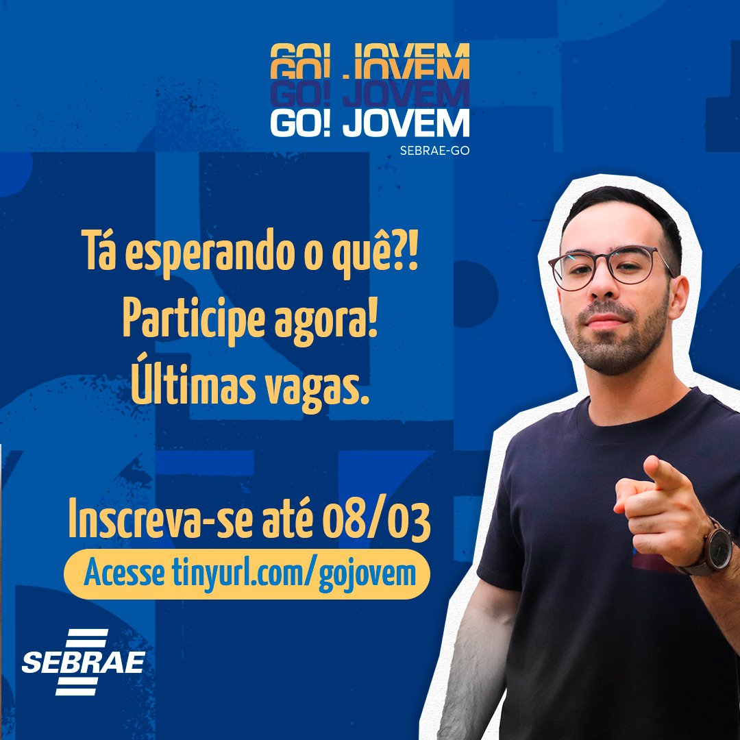 sebraegoias's tweet image. Participe da maior competição entre jovens empreendedores, com atividades programadas para desafiar e identificar soluções mais práticas e inovadoras para pequenos negócios. Vem com tudo!!

🔍 Confira todas as informações: tinyurl.com/gojovem2024

#sebraegoias #gojovem