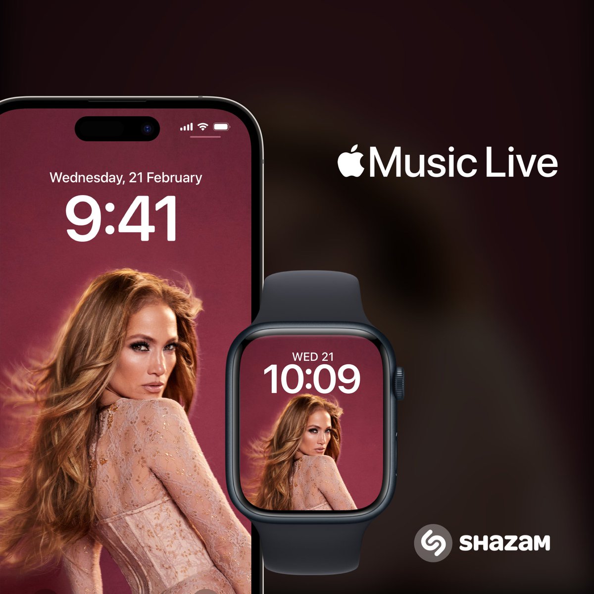 .@JLo is hitting the #AppleMusicLive stage in two days! Download wallpapers for your phone and save the concert to unlock bonus content after the show: apple.co/JenniferLopezS…