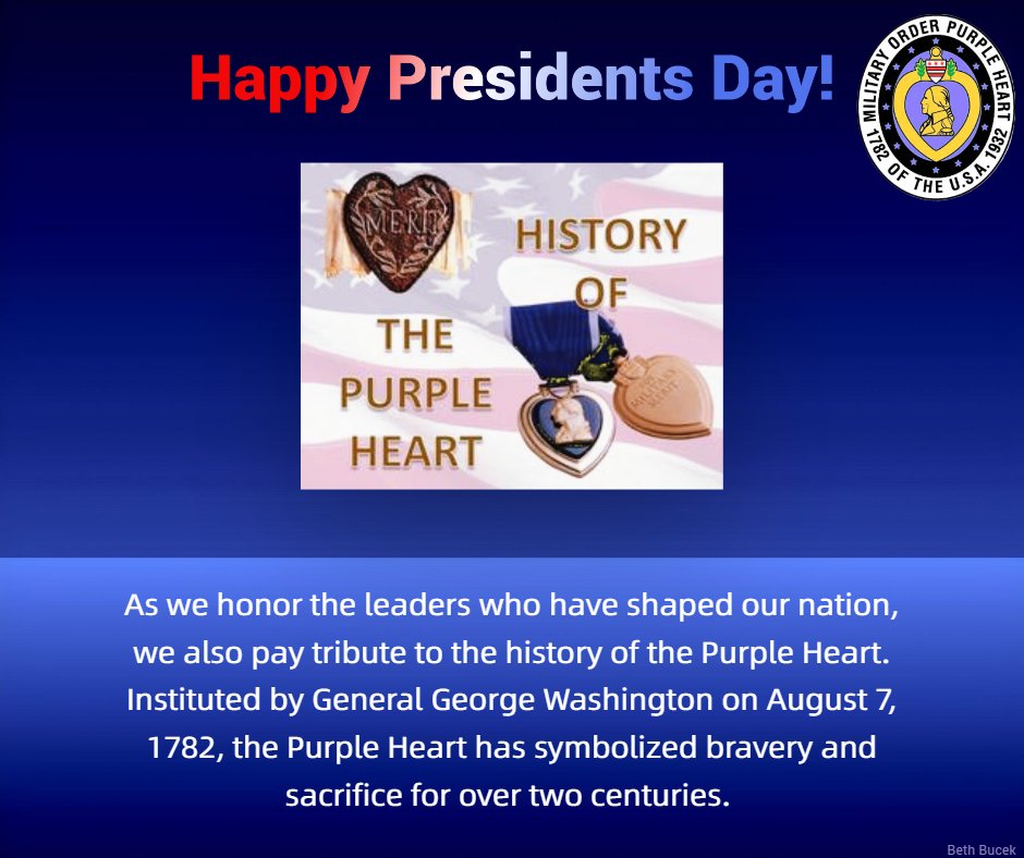 #PresidentsDay #PurpleHeart #SaluteToService