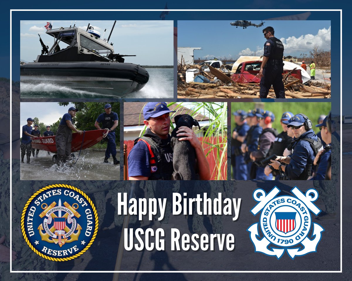 Happy Birthday 83rd Birthday to the U.S. Coast Guard Reserve!

gocoastguard.com/careers/reserve

#USCG #CoastGuardReserve #USCGR #happybirthday