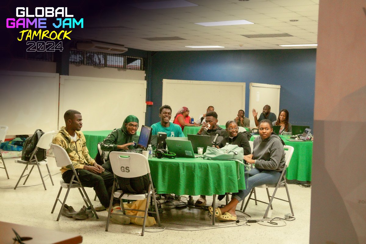 JGDS_Official's tweet image. More 📸 highlights for our Global Game Jam - Jamrock 2024 event. 👾🎮

#GlobalGameJam2024 #GGJ24 #Jamrock2024 #gamedevelopment #gamingcommunity #universitygamers