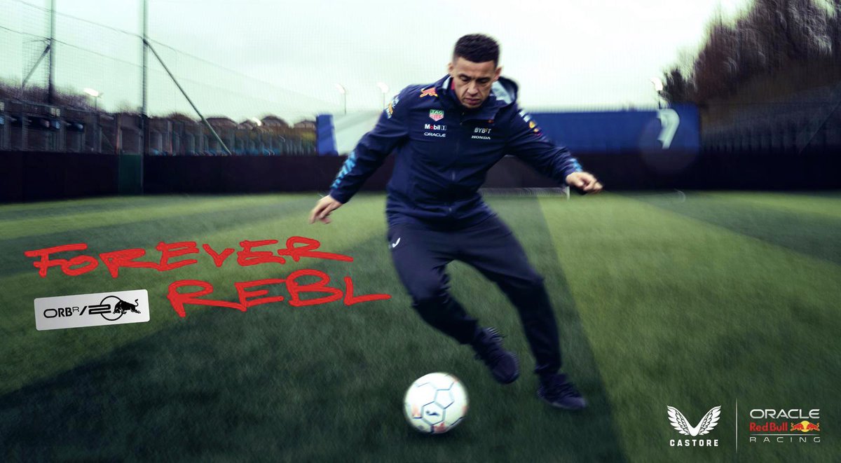 Oracle Red Bull Racing x Castore
Official Teamline 

Designed to epitomise the impulsive, disruptive spirit of motor racing in all corners of the world, FOREVER REBL celebrates the 20th year anniversary of Oracle Red Bull Racing culture.