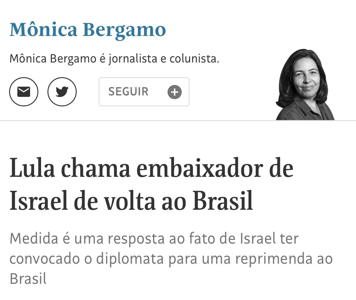 GRANDE DIA: Presidente Lula acaba de determinar o retorno do embaixador brasileiro em Israel.

O Brasil diz não as chantagens de Benjamim Netanyahu e dá uma dura resposta ao genocídio cometido por Israel em Gaza. #LulaTemRazao
