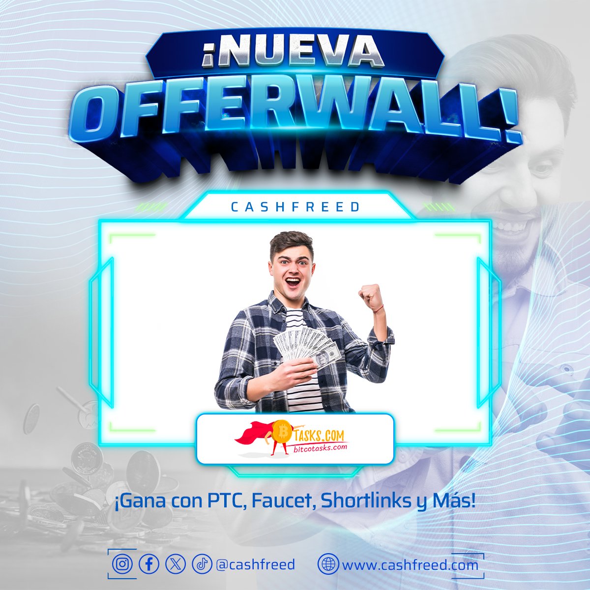 🌟 ¡Oferta Especial en Bitcotasks.com! 🌟 Aprovecha al máximo tus oportunidades para ganar dinero extra con nuestra nueva plataforma de tareas.
cashfreed.com/dinero-con-ofe…

#CashFreed #Ahorro #GanarDinero #OfertaEspecial #Bitcotasks #Premium