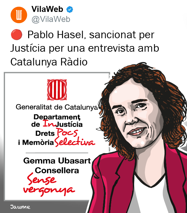jm_clavero's tweet photo. El govern de la Generalitat de Catalunya perseguint i sancionant catalans que lluiten per Catalunya.
Què pot sortir malament, @BogunaJaime? https://t.co/b7Z1Fm4J7H