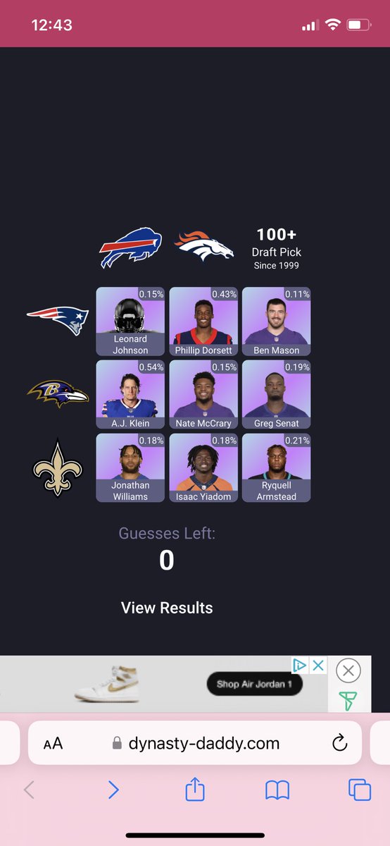 Extremely proud to have achieved a rarity rating of 1 on the <a href="/DynastyDaddyFF/">Dynasty Daddy</a> Immaculate Gridiron. A thanks goes out to the help from <a href="/alex_seiler17/">Alex Seiler</a>  A huge accomplishment for us both.