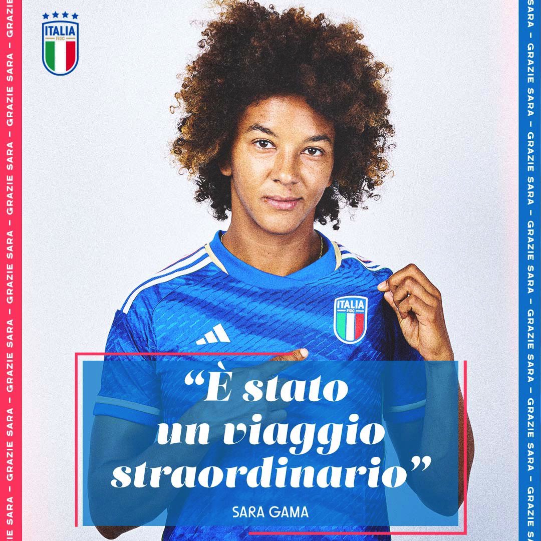 “Ho usato il mio corpo e la mia mente per giocare. Li ho usati anche per parlare e cercare di ispirare, dentro e fuori dal campo. Oggi posso dire che alcune di queste parole e gesti sono serviti' 💙

@SaraGama_ITA lascia la #Nazionale: venerdì contro l'Irlanda l'ultima partita 🇮🇹