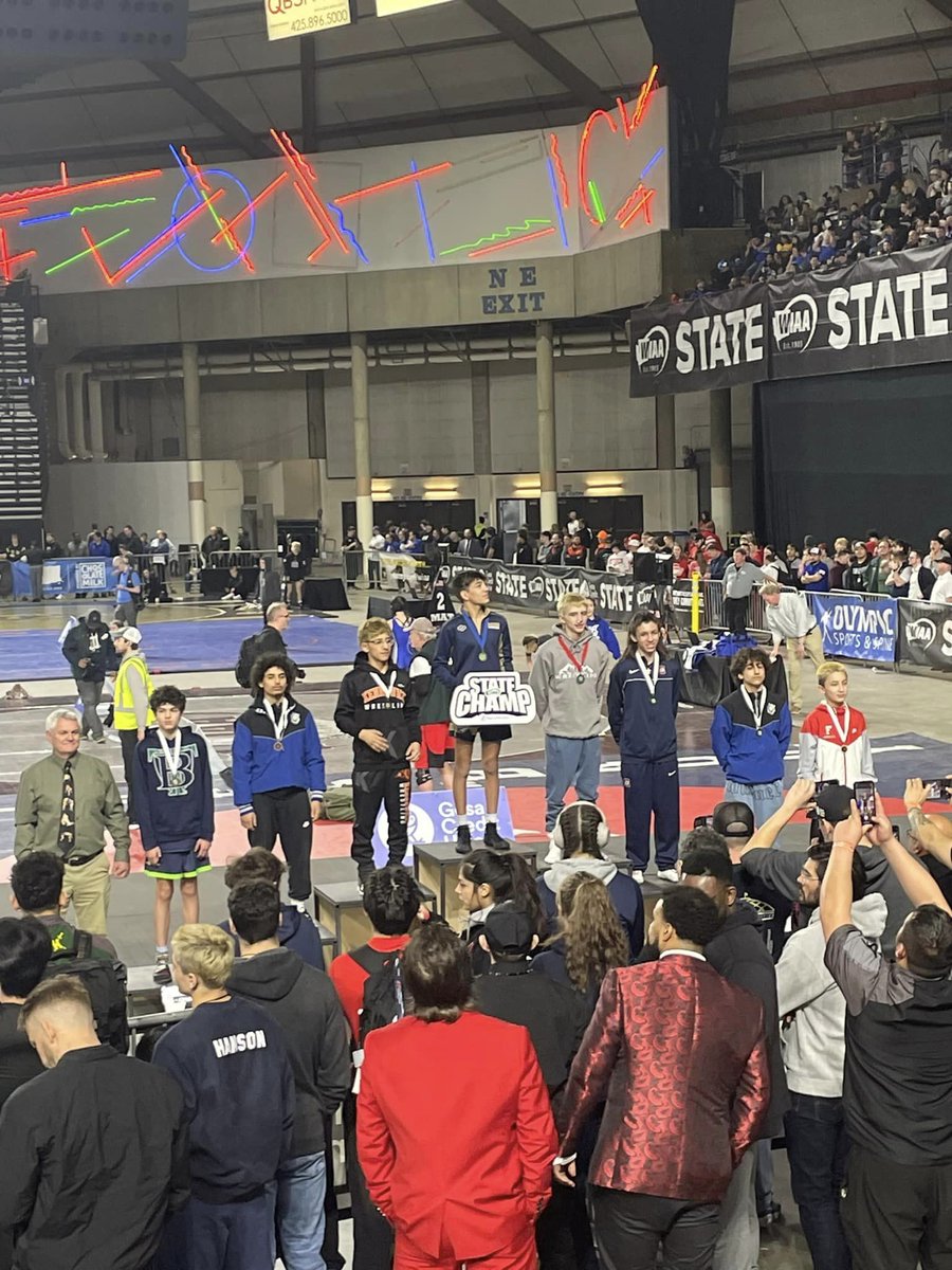 That was a great state tournament! Sixth place overall, with a champion, Brendan Hughes, runner-up, Tanner Crosby, and third-place finisher, Jayson Bonnett. Congratulations! @meadschools @MSHS_CAT_SPORTS @MtSpokaneHS @wiaawa