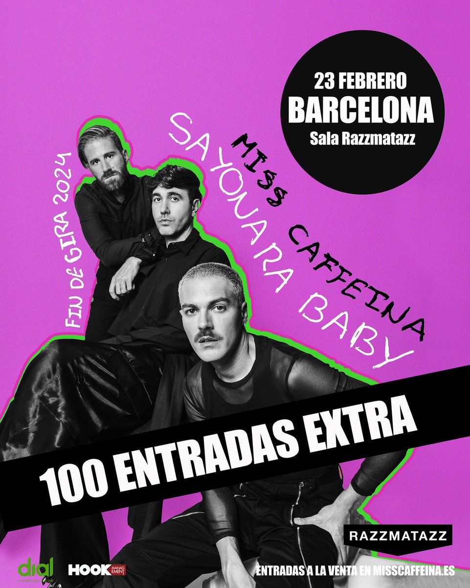 Ok, sacamos 100 entradas extra para Barcelona. ¡Allá vamos! wegow.com/es/conciertos/…
