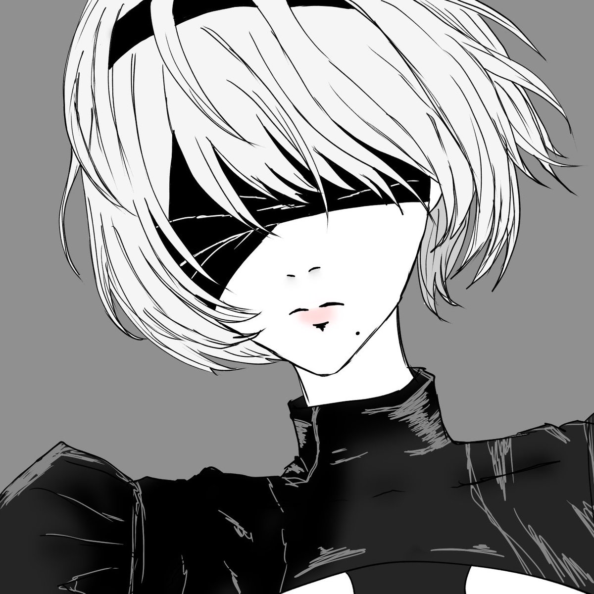KQJI7's tweet photo. 最近また証明写真スタイルでカラダ描くのサボってます

#NieRAutomata #2B #NieR #ファンアート #絵描きさんと繋がりたい #イラスト好きな人と繋がりたい https://t.co/4UEQroyZlS