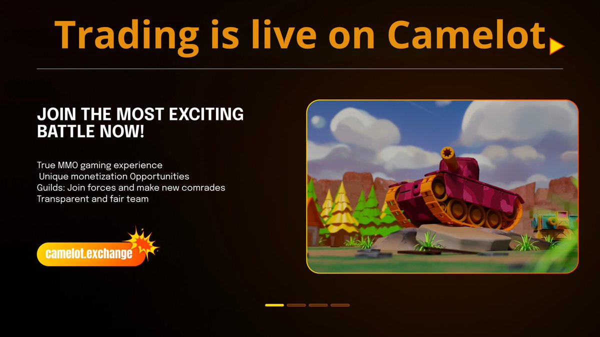 Here is the time Soldiers 🪖

Trading is live on <a href="/CamelotDEX/">Camelot</a>  🤝
app.camelot.exchange/?token2=0xC31A…

Grab you bag if you did not do it on the sale 
We are easy 10x 🚀