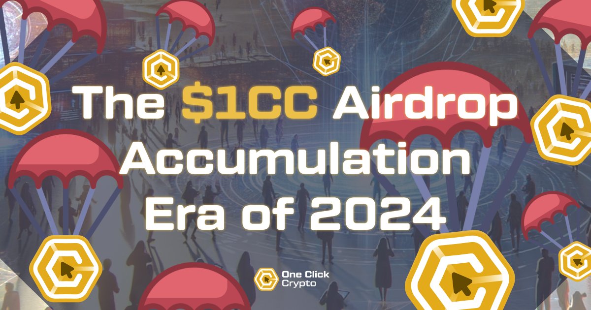 NOW LIVE: The #1CCAirdrop Accumulation Era 🟡

1️⃣ Join &amp; level up in Discord
2️⃣ Participate in community events
3️⃣ Become a Distinguished Cliquer

Accumulate 1CC Airdrop Points ✅