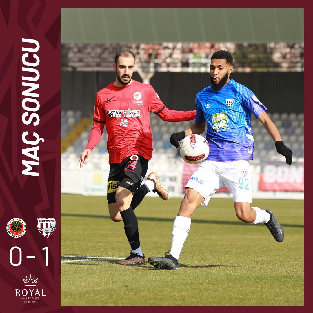 Tebrikler Poyrazın Çocukları 🌪️👏

Futboldaki gururumuz Bandırmasporumuz, Ankara deplasmanında Gençlerbirliği'ni mağlup ederek hedefleri doğrultusunda ilerlemeyi sürdürüyor. Sahada mücadelesini ortaya koyan futbolcularımızı tebrik ediyorum. 

#BandırmaOlmuşHayatımız