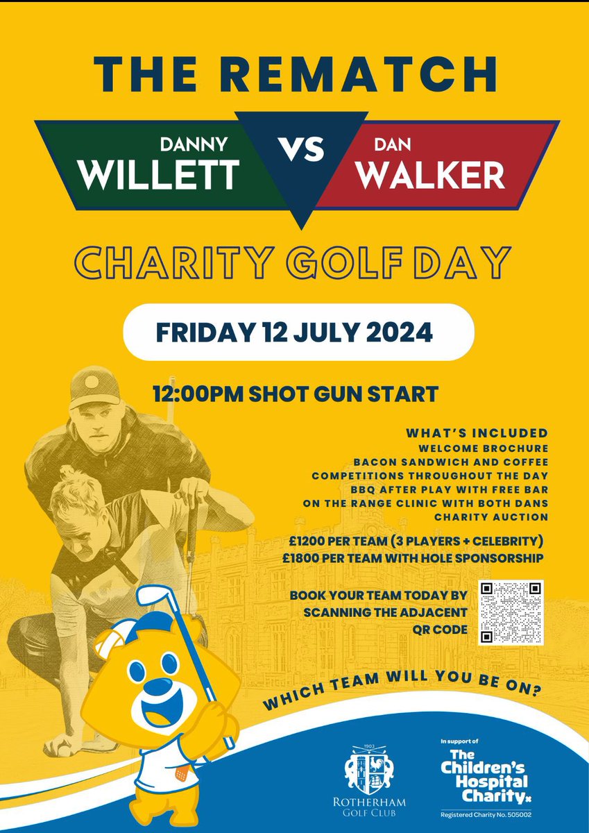 🏌️‍♂️⛳ 🏌️‍♀️ BOOK YOUR TEAM TODAY 🏌️‍♀️⛳🏌️‍♂️ The highly-anticipated Willett v Walker rematch is on! Which team will you be on? 🎫 Book your team today online at: tickettailor.com/events/thechil…