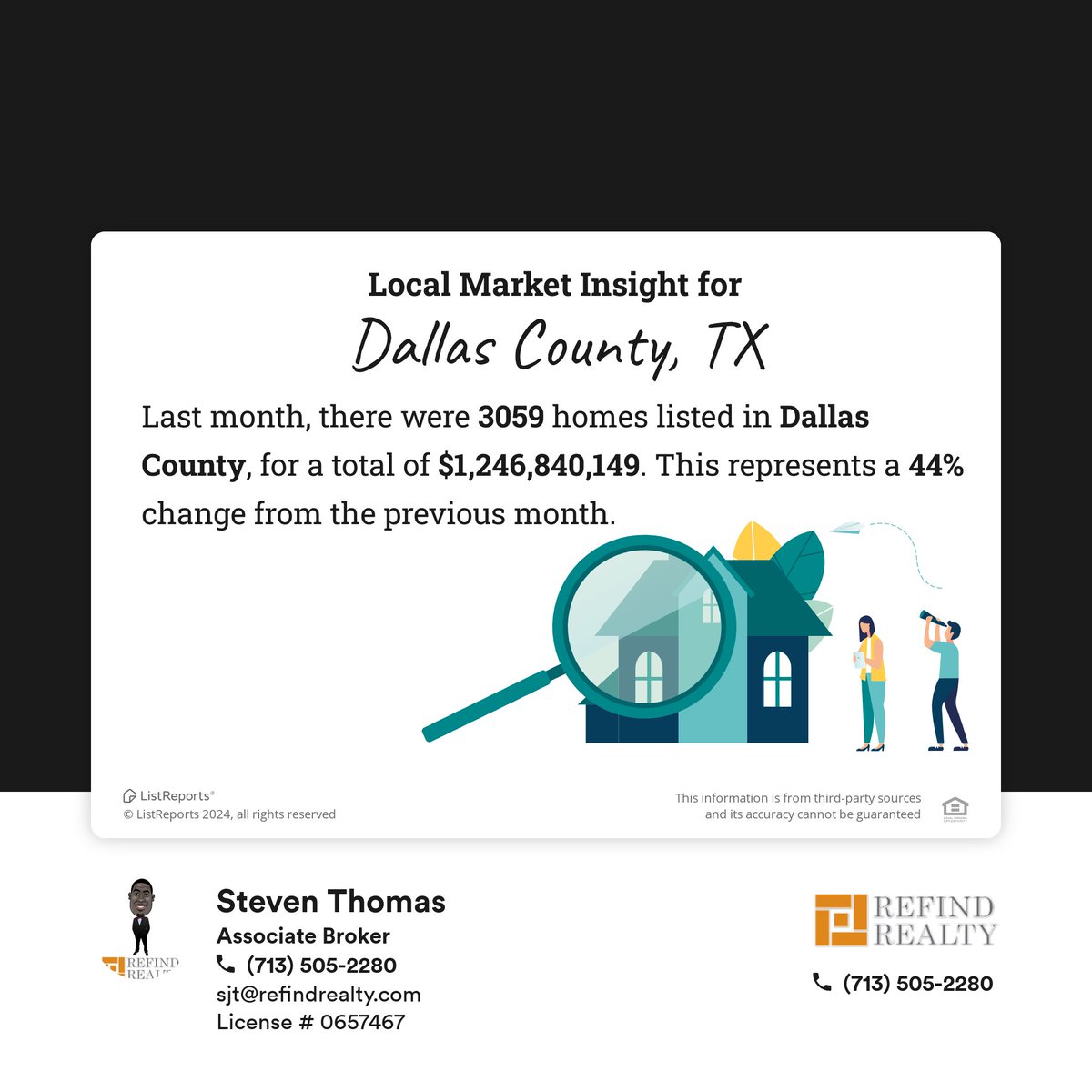 RefindRealtyDFW's tweet image. Here's a quick anecdote on the local property market. 

If you'd like to see more details, or would be interested to see the current housing statistics in a nearby market, you know who to call/email/DM 🙂! 
 
 #yourmarketinsights