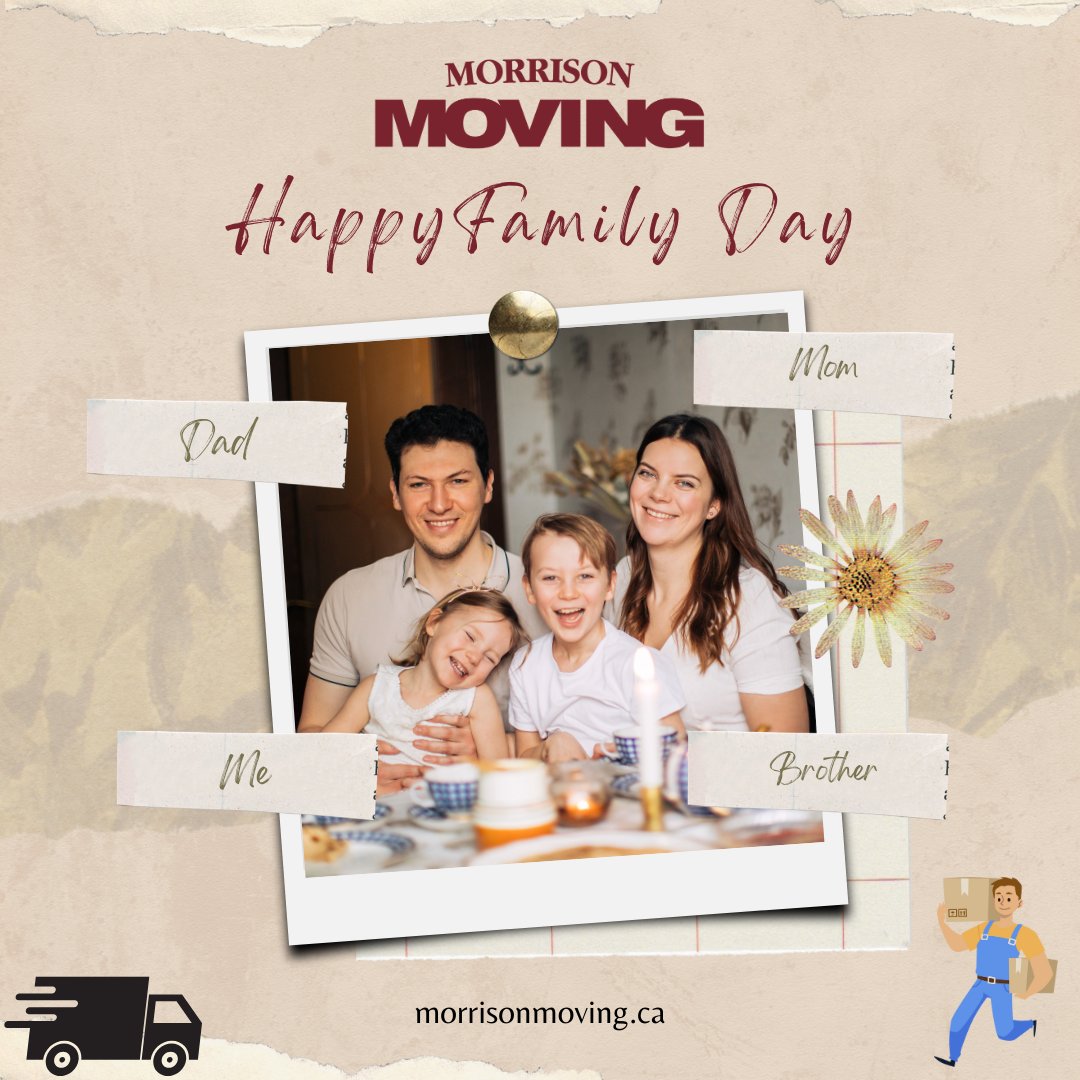 MorrisonMoving's tweet image. Happy Family Day!
Let us all come together, spread love and positivity and celebrate these days with the best intentions of the heart.
#familyday #morrisonmoving