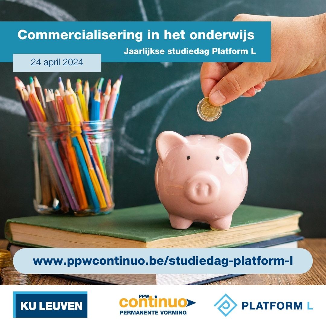 PPW_KULeuven's tweet image. Schrijf je in voor de jaarlijkse #studiedag van #PlatformL op 24 april 2024: commercialisering in het #onderwijs. Boeiende lezingen door Piet Ketele, Jan Royackers, Mirjam de Rijk, Roger Standaert en Koen Roggemans, Q&amp;amp;A sessies en netwerkreceptie. ppwcontinuo.be/studiedag-plat…
