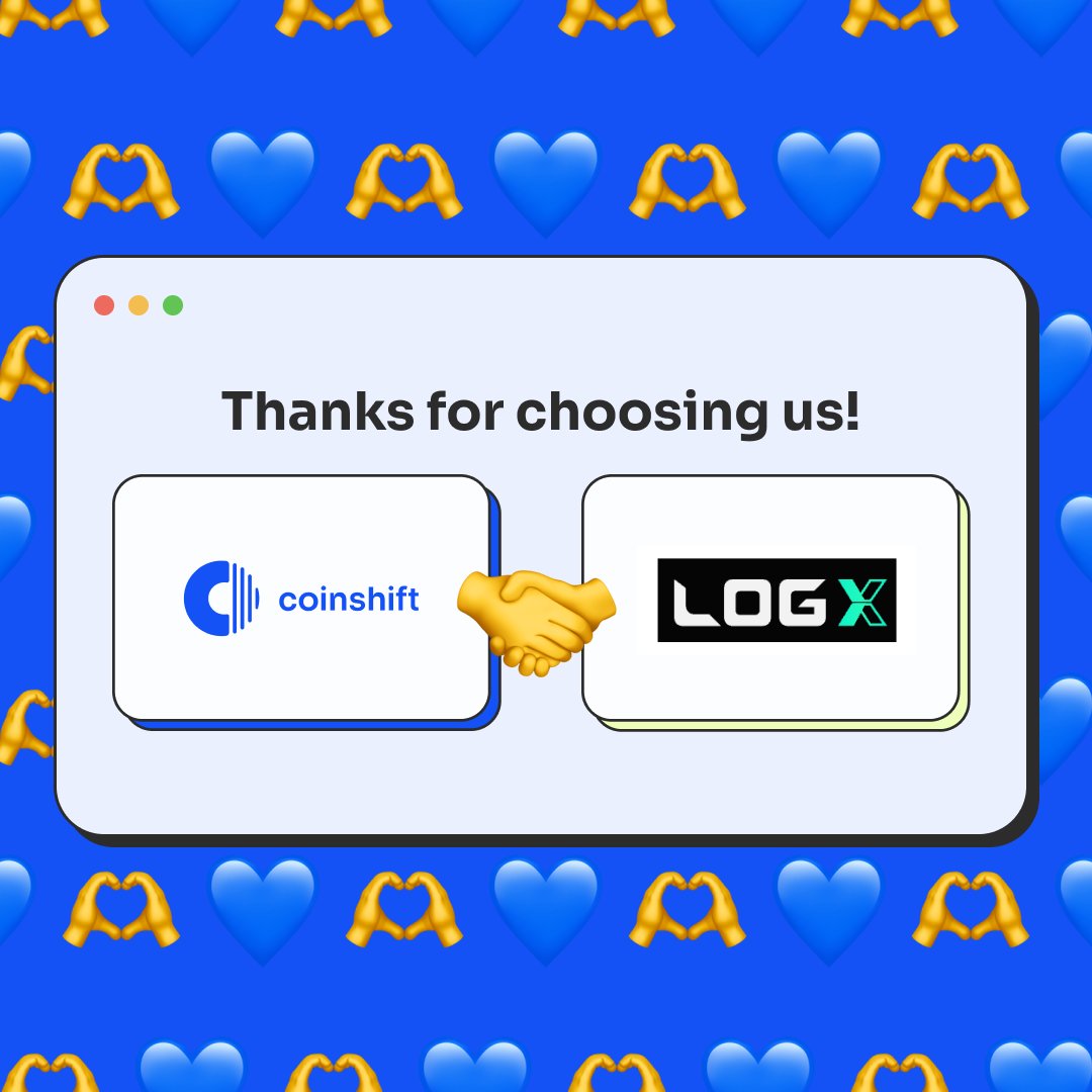 🔥 We are thrilled to welcome @LogX_trade for managing their crypto treasury with @0xCoinshift - All secured by @safe Checkout @LogX_trade for Trading Perpetuals with Deep Liquidity.