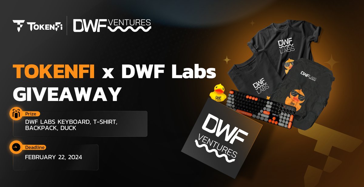 #TokenFi is having another giveaway! 🎉

In celebration of our ongoing partnership with DWF Labs, we are offering an exclusive prize to one lucky winner!

Rules:
- Like &amp; Repost this post.
- Follow <a href="/DWFVentures/">DWF Ventures</a> &amp; @TokenFi.

Deadline: February 22, 2024.