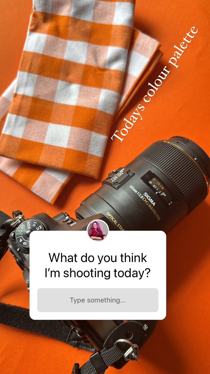 Colour palette for today’s food shoot but what am I shooting?