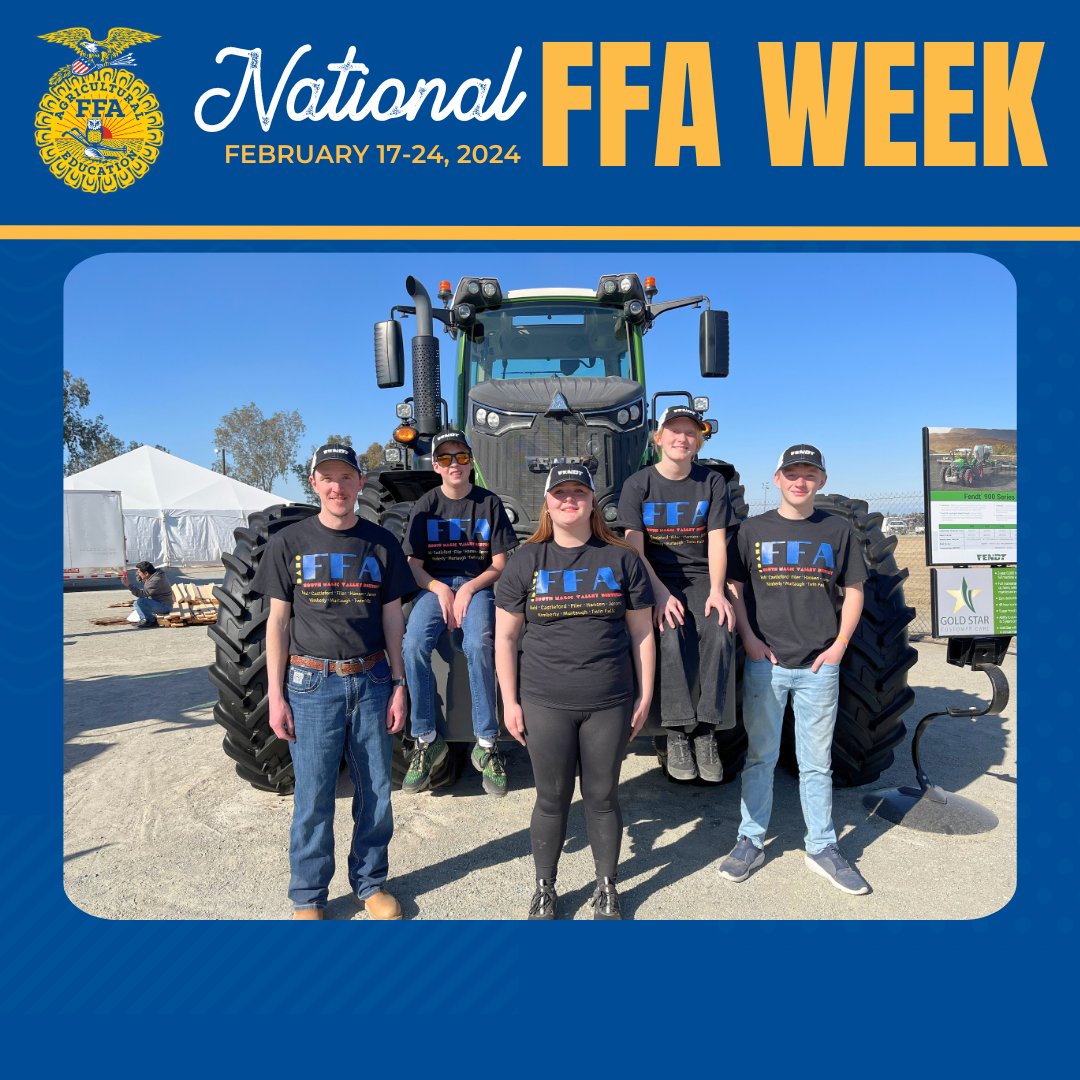 AGCOcorp's tweet photo. We are honored to support the impactful service efforts of FFA Chapter/State Associations during National Days of Service. https://t.co/D2Lf1F6fUK #FFA #FFAWeek #NationalFFA #FFACommunity #FFAStrong #FutureFarmersOfAmerica #FFAProud #FFANational #AGCO #WeAreAGCO #AGCOFFA https://t.co/acbIrNWpBy
