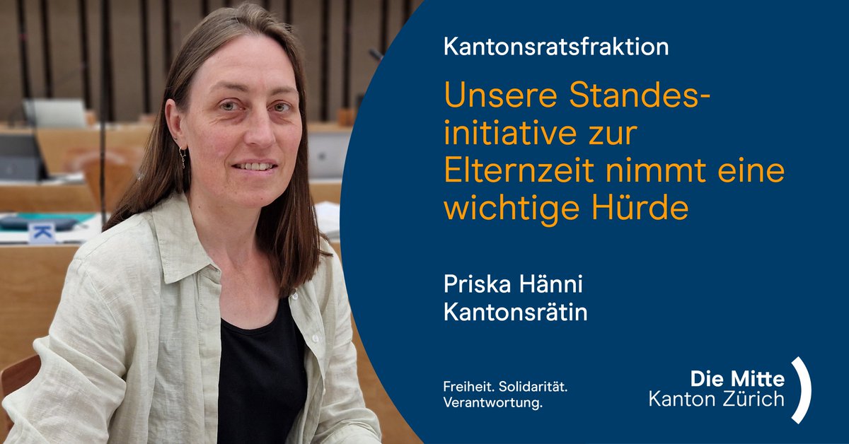 Unsere Standesinitiative zur #Elternzeit wurde heute vom Kantonsrat überweisen. Somit hat sie eine wichtige erste Hürde genommen. Wir setzen uns ein für eine moderen Familienpolitik! tinyurl.com/4nxcd6hz