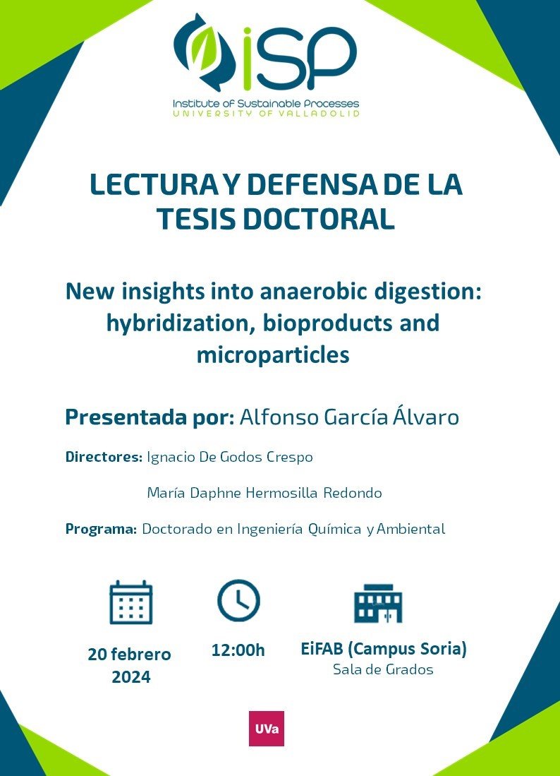20 de febrero a las 12:00, defensa de la tesis doctoral de Alfonso García Álvaro en el Salón de Grados de la EiFAB.