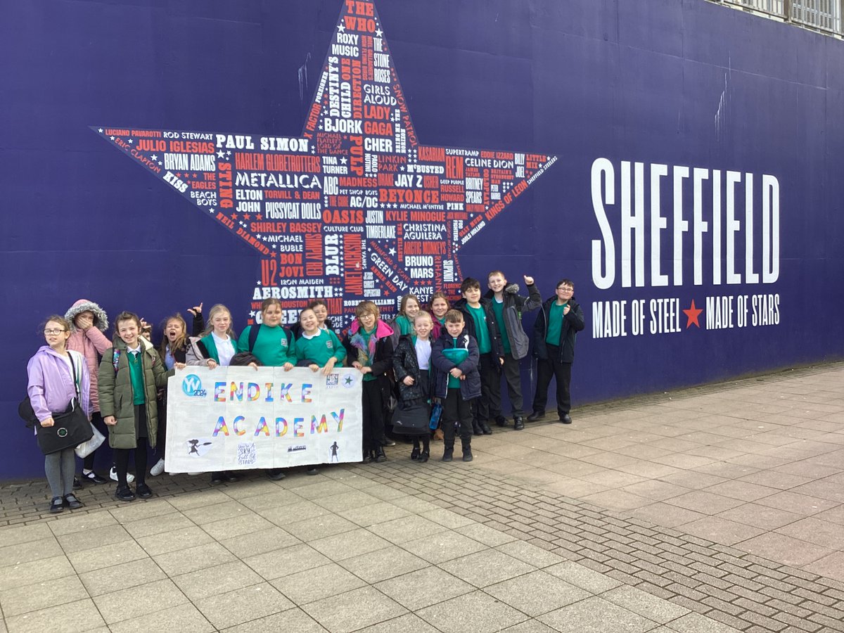 Touchdown in Sheffield! Very excited children #youngvoices
