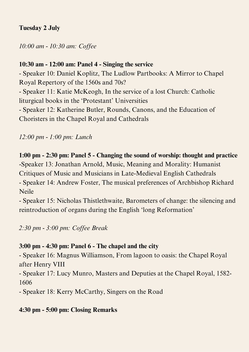 OscarPatton's tweet photo. 🎺registration open!!🎺
sign up on the link below for this thrilling two-day conference on music, ritual, and religion in English Chapels Royal, cathedrals, and colleges. 1st-2nd July, Linnean Society, Burlington House.
https://t.co/Eos6YGqg99 https://t.co/JMxh0oy0mn