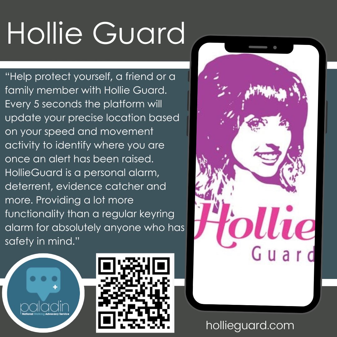 Hollie Guard is an amazing personal safety app which can be used by both victims of stalking and those who aren’t experiencing stalking behaviours, but wish to keep safe whilst out and about👼📱🚨 @HollieGazzardT 

#holliegazzardtrust #hollieguard #stalking #stalkingawareness