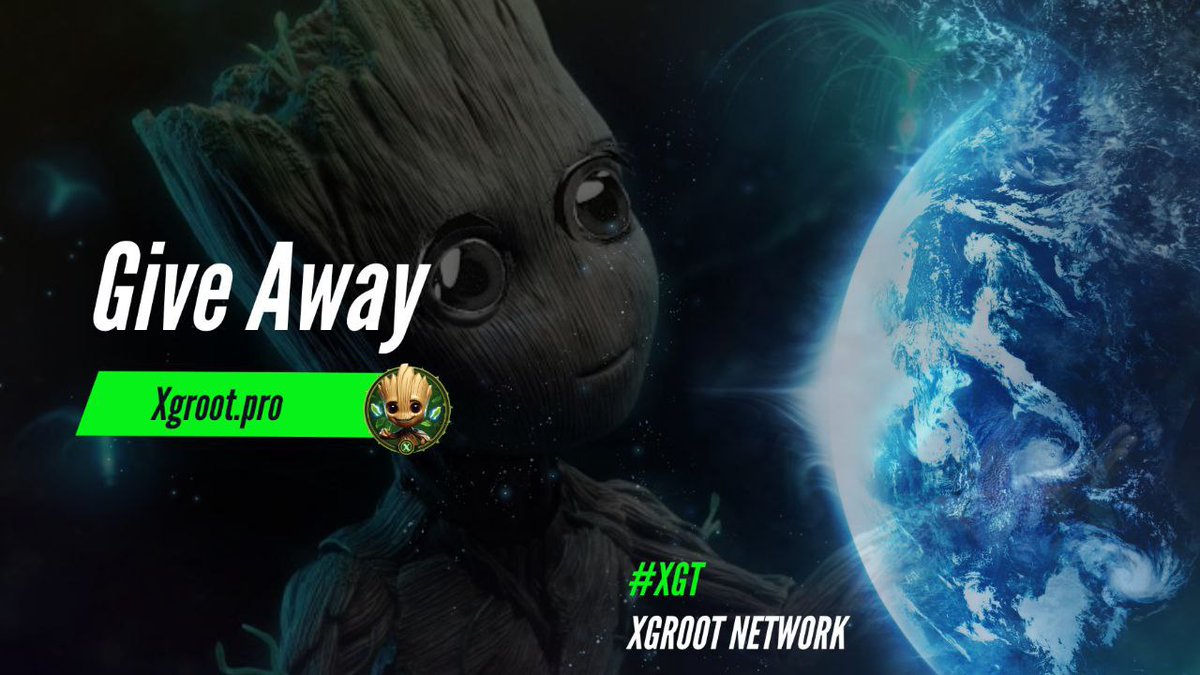 🚀 Airdrop: XGroot
💰 Value: $100000 $XGT Pool
🏆 Winners: 1000 Random
👥 Top 150 Referrals: 1000 $XGT
📼 Audit: Coinsult
📅 End Date: 5th March, 2024
🏦 Distribution Date: 8th March, 2024

Talk with the Telegram Bot
t.me/XgrootAirdropb…

📃 Information 
X-Groot intertwines