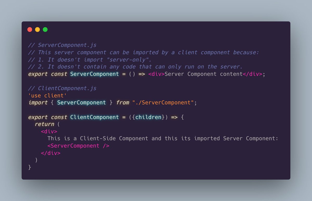 housecor's tweet image. Four interesting points about React Server Components:

1. All components are server-side rendered (SSR) by default, (even client components!) SSR renders two things:
- HTML (yes even components marked &apos;use client&apos;)
- A virtual DOM representation that re-hydrates the HTML on the…