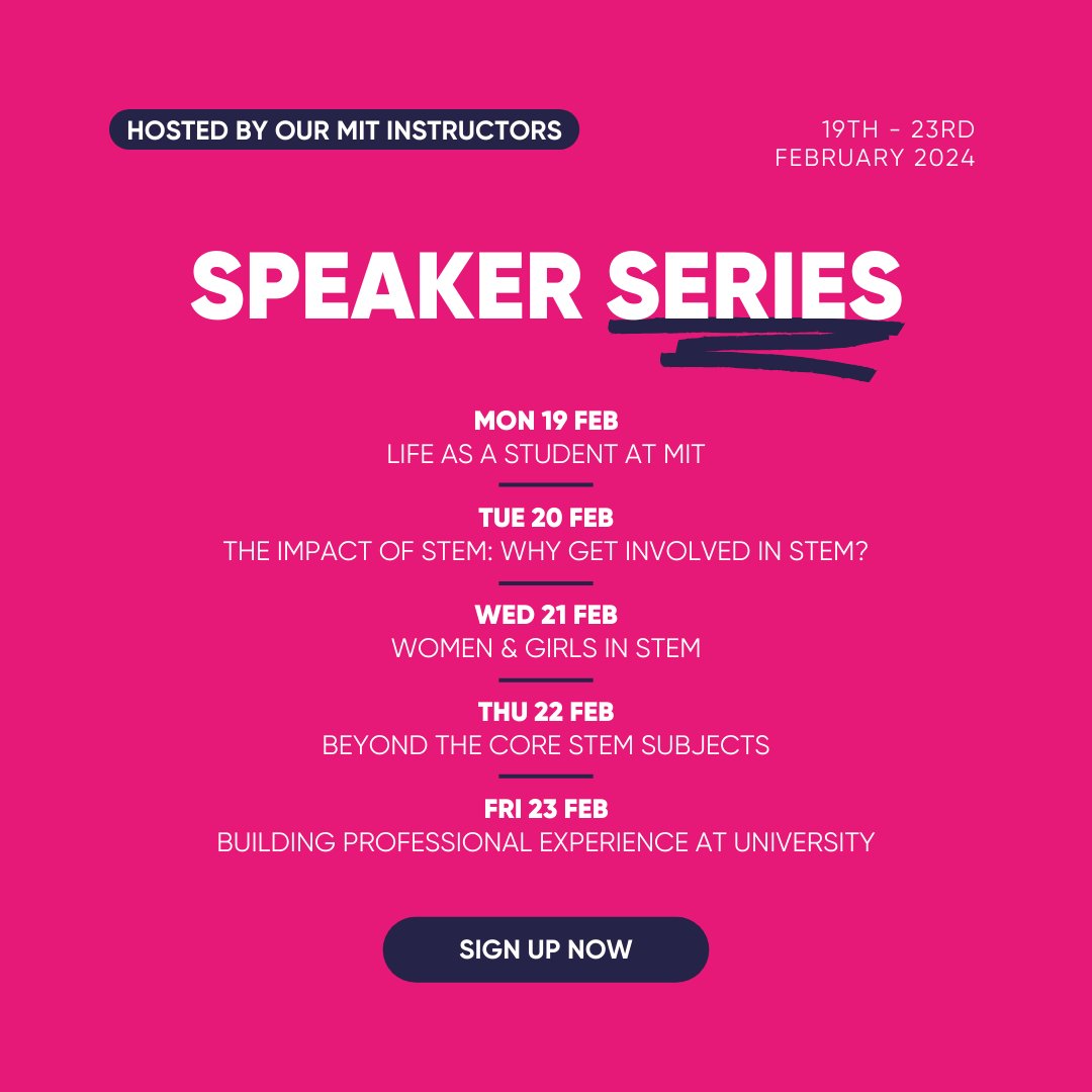 GTLWales's tweet photo. Exciting news! 

MIT GTL's Speaker Series returns to ignite your passion for STEM and professional development! 

Explore the student experience at MIT, the vast impact and diversity in STEM fields, and building essential skills for your future career🌟

#MITGTL https://t.co/cwBphStWzg